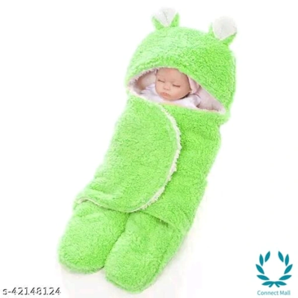 New Born Baby Combo Pack Hooded Wearale Wrapper And Baby Bath towel - LXHXB:(78 X2X82) CM, Multipack of:2
